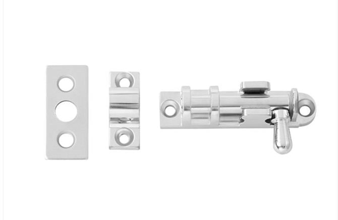 Trinco Cromo Acetinado 5cm Uniao Mundial