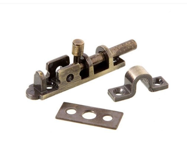 Trinco Cromo Acetinado 6cm Uniao Mundial