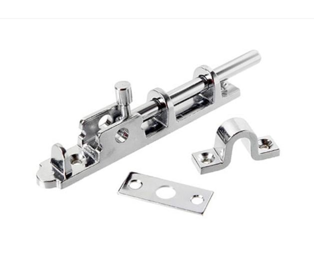 Trinco Cromo Acetinado 12cm Uniao Mundia