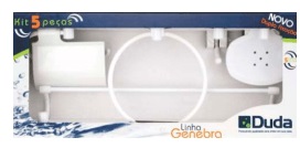 Kit P/banheiro 5pc Branco Genebra Duda