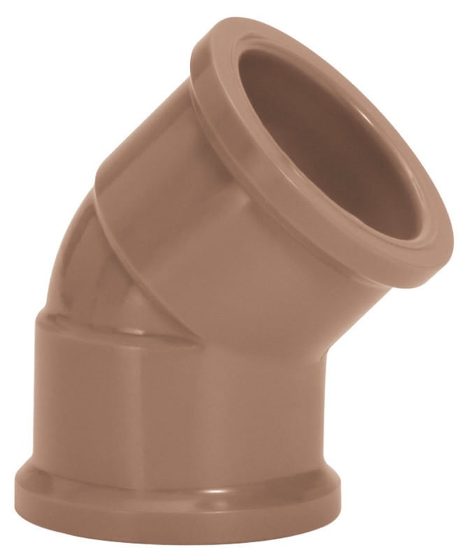 Joelho 45° Soldavel 50mm Marrom Amanco