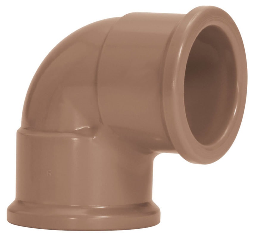 Joelho 90° Soldavel 20mm Marrom Amanco
