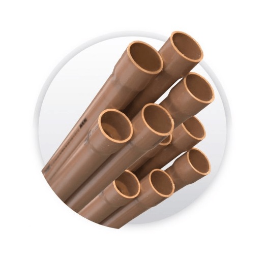 Tubo 85mm P/agua C/6mts Marron Amanco