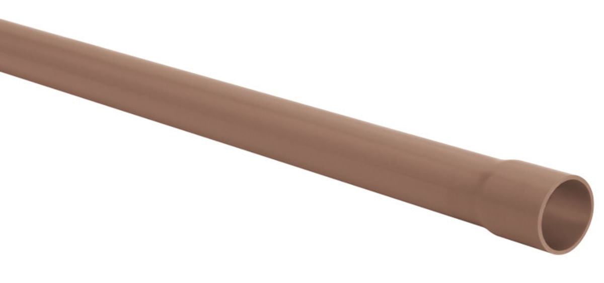 Tubo 110mm P/agua C/6mts Marron Amanco
