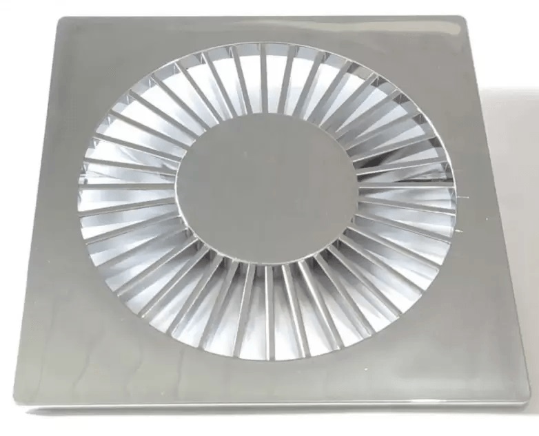 Grelha Quadrada cr P/cx Sinf 100mm Amanc