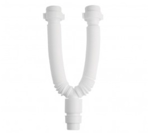 Sifão Extensivo Universl Duplo Branco Amanco