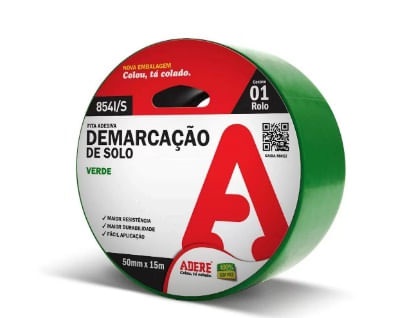 Fita Demarcaçao 50mmx15m Verde Adere