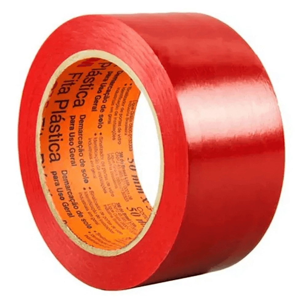 Fita Demarcaçao 50mmx30m Vermelho 3m