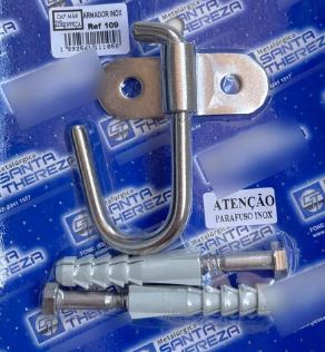 Armador Inox Parafusar Com Gancho Ref-109 Santa Thereza