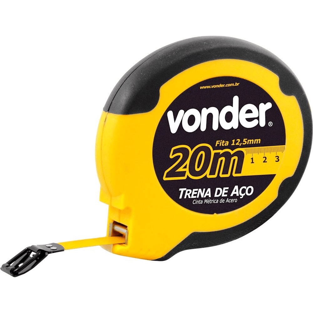 Trena de Aço Longa 12,5mm x 20 Metros Vonder