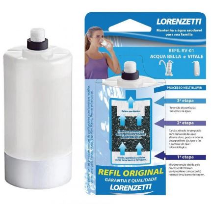 Refil para Acqua Bella/Vitale Branco Pequeno Ref 1686 - Lorenzetti