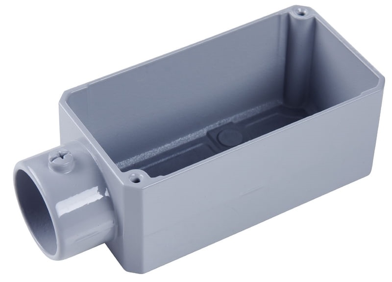 Condulete de Aluminio e S/rosca 1”