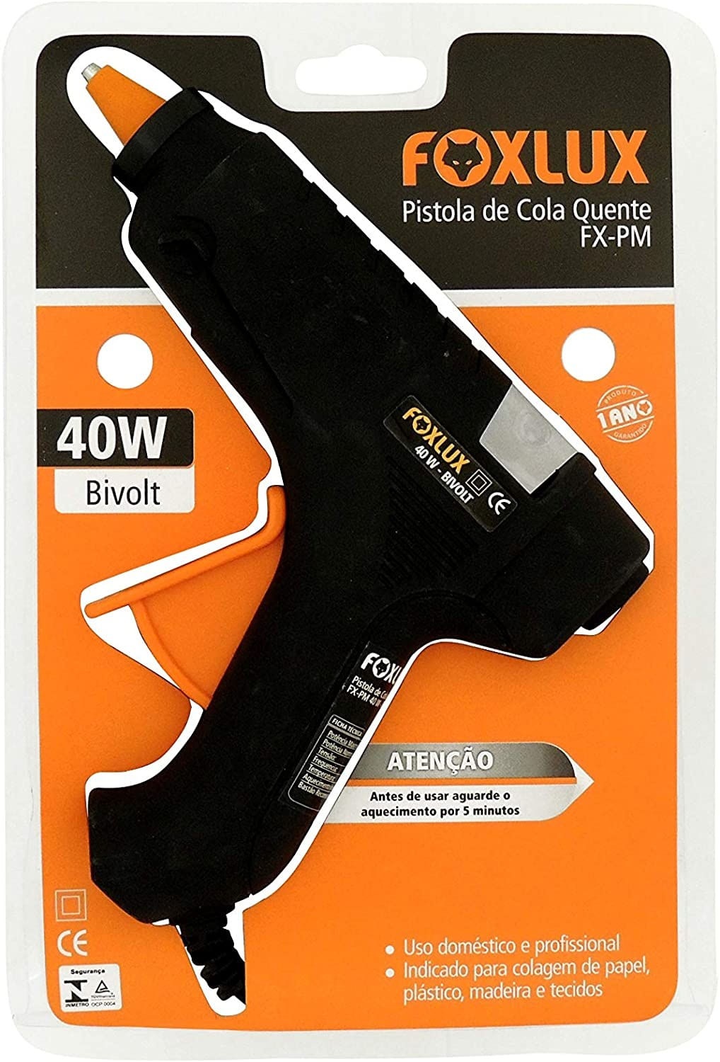 Pistola P/aplicar Silicone 40w Foxlux