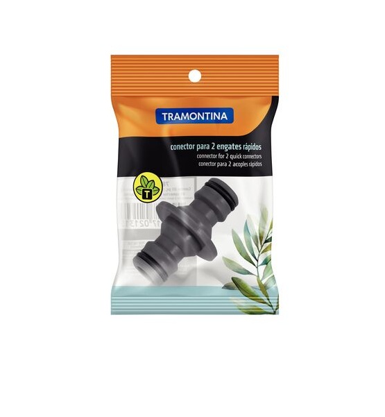 Conector 2 Engates Rápidos para Mangueiras 1/2”, 5/8” e 3/4” Tramontina