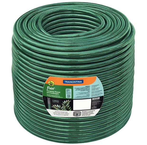 Mangueira Para Jardim Flex 3/4”  Verde (Metro) - Tramontina
