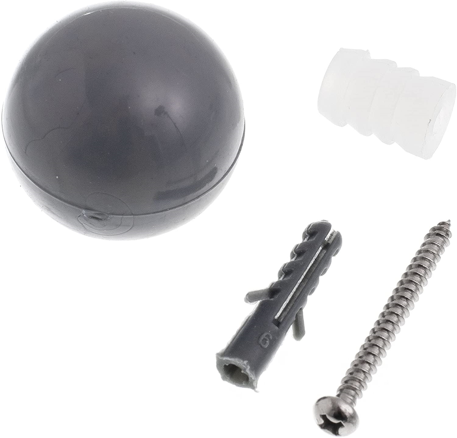 Batente Porta Bola Cinza Bemfixa