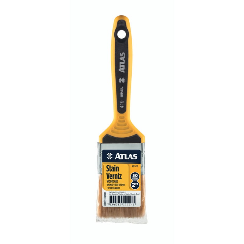 Trincha 2” Cabo de pvc Amarelo Atlas