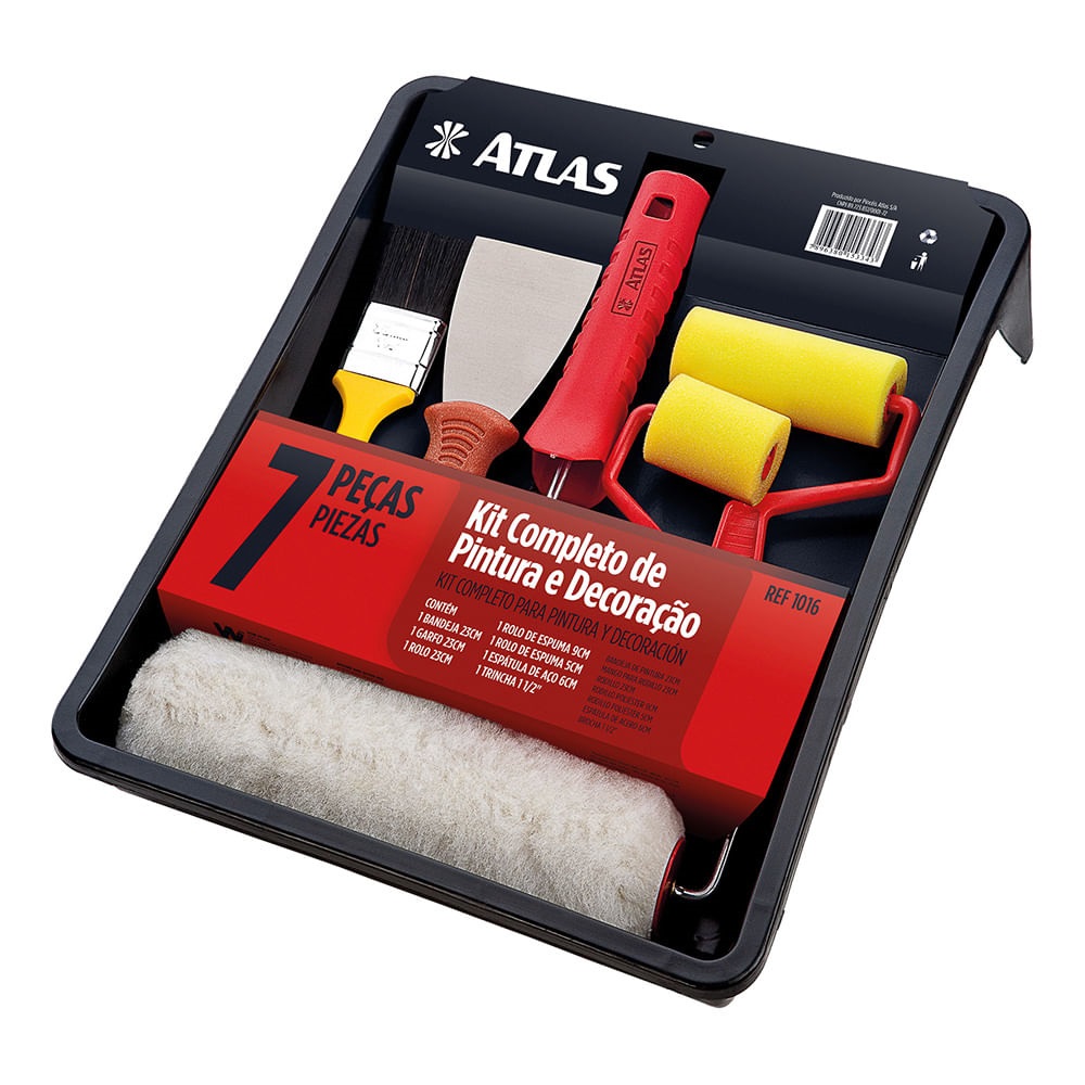 Kit Completo de Pintura 7 pcs Atlas