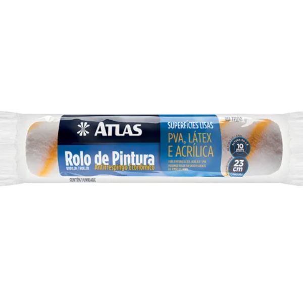 Rolo Para Pintura Anti Respingo Sem Suporte 23cm - Atlas