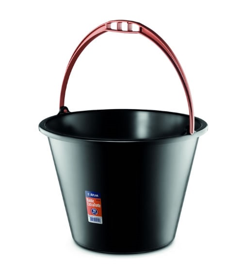 Balde P/pedreiro pvc Preto Atlas