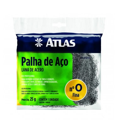 Palha de aço nº 0 Fina Atlas