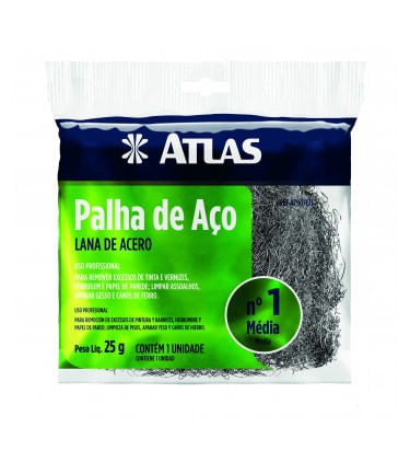 Palha de aço nº 1 Media Atlas