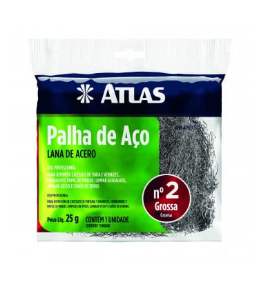 Palha de aço nº 2 Grossa Atlas