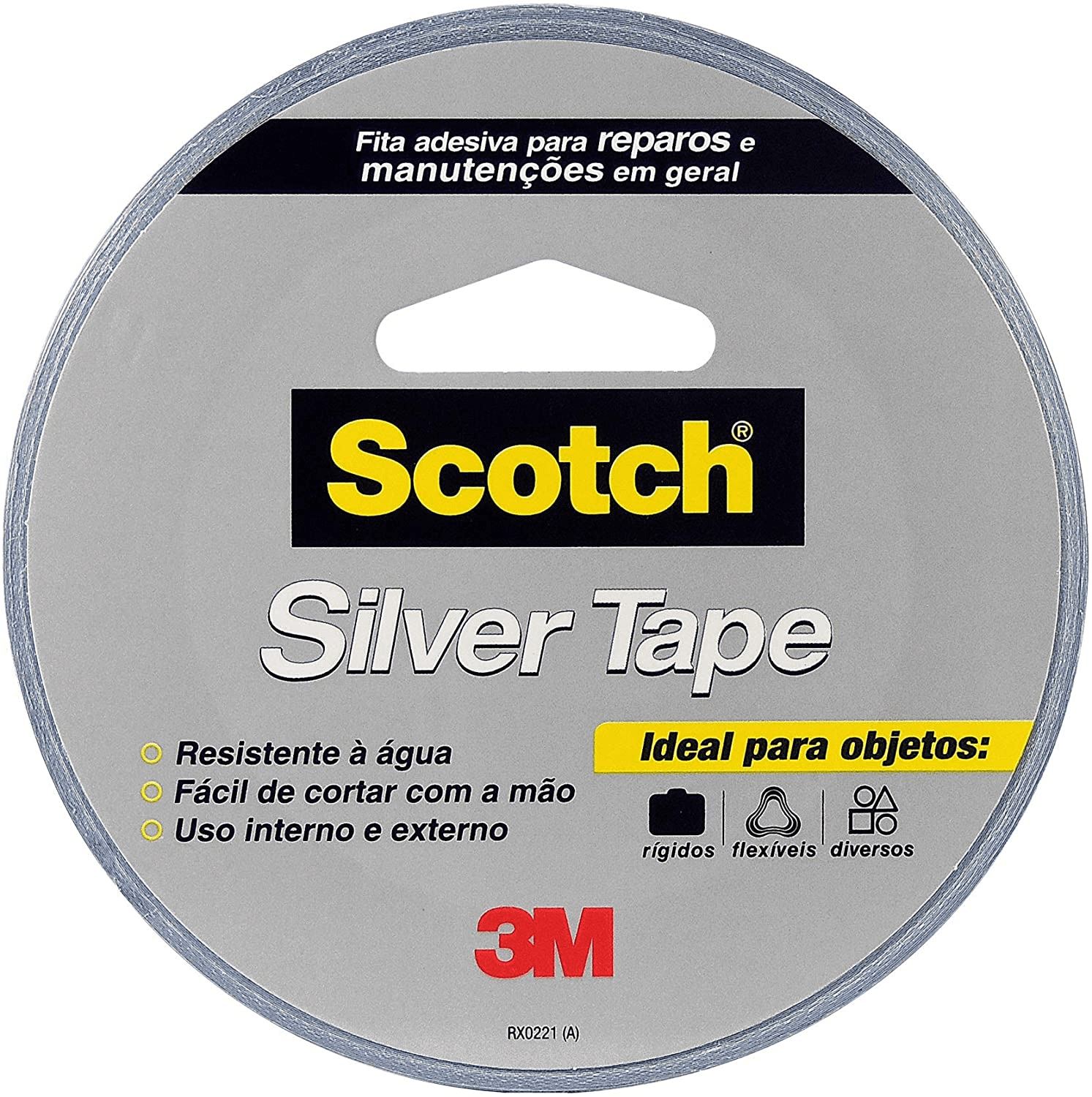 Fita Silver Tape 45mmx25mts Cinza 3m
