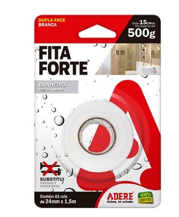 Fita Forte Dupla Face 24mmx1,5m ar Umid