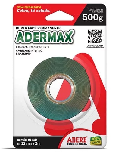 Fita Forte Dupla Face 12mmx2mts Adere
