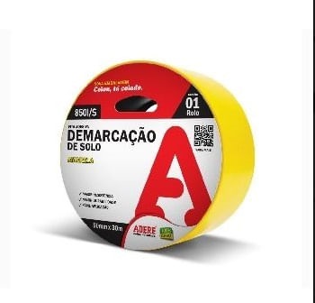 Fita Demarcaçao 50mmx15m Amarela Adere