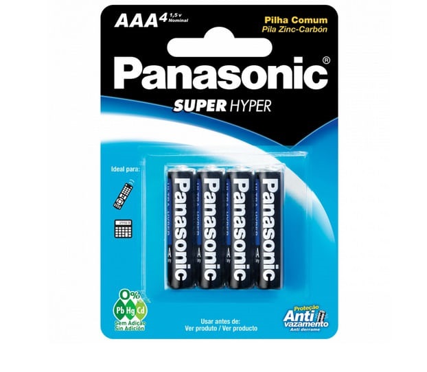 Pilha Ultra Hyper aaa C/4und Panasonic