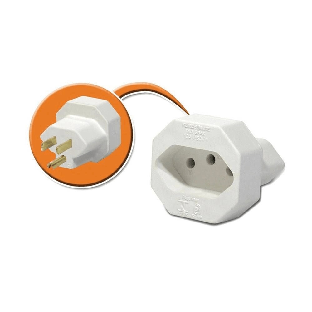 Pino Adaptador tri p/ Tomada 2p+t br for