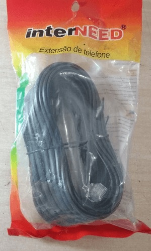 Extensao P/telefone C/10m pt Interneed