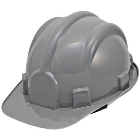 Capacete Plasticor Cinza C/carneira