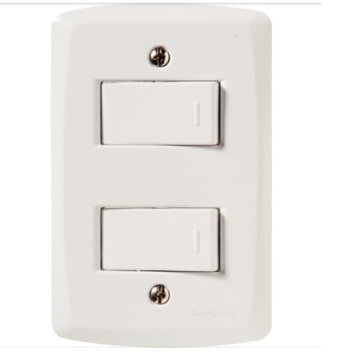 Interruptor Duplo Simples 10a Lux2