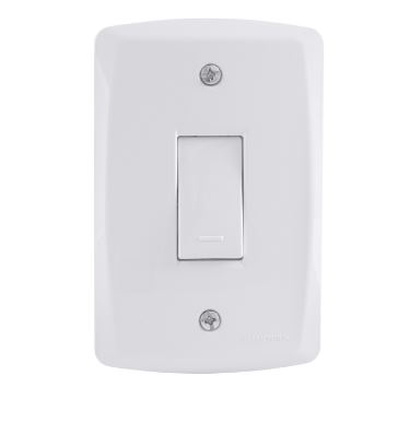 Conjunto 4x2 com 1 Interruptor Simples 10A  250v Lux2 - Tramontina