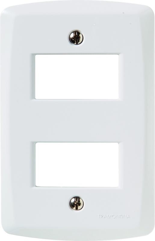 Placa 4x2 2 Postos Afast br Lux2 Tramon