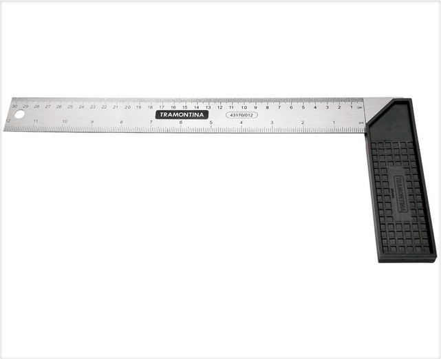 Esquadro 30cm Cabo Plastico Master