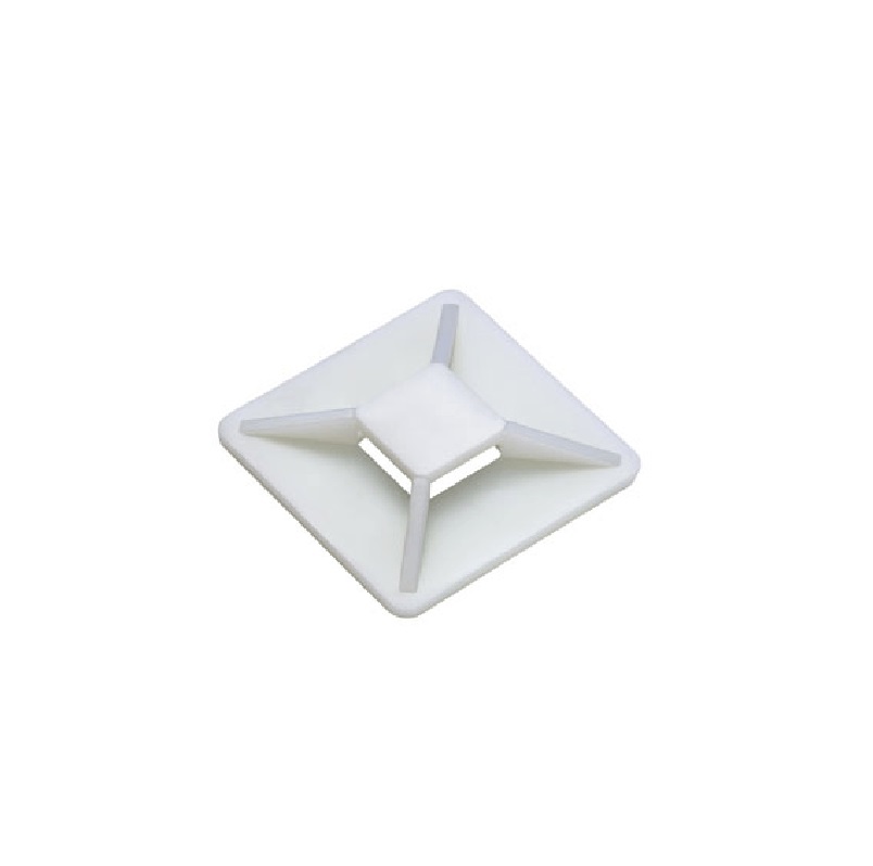 Fixador Auto-adesivo 28x28x7mm Natural