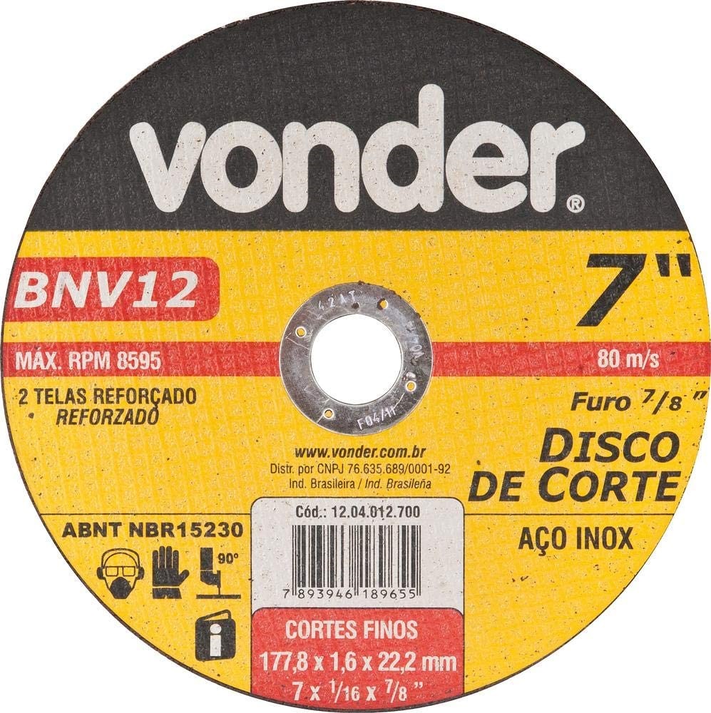 Disco de Corte Inox 180,0x1,6x22,23 von