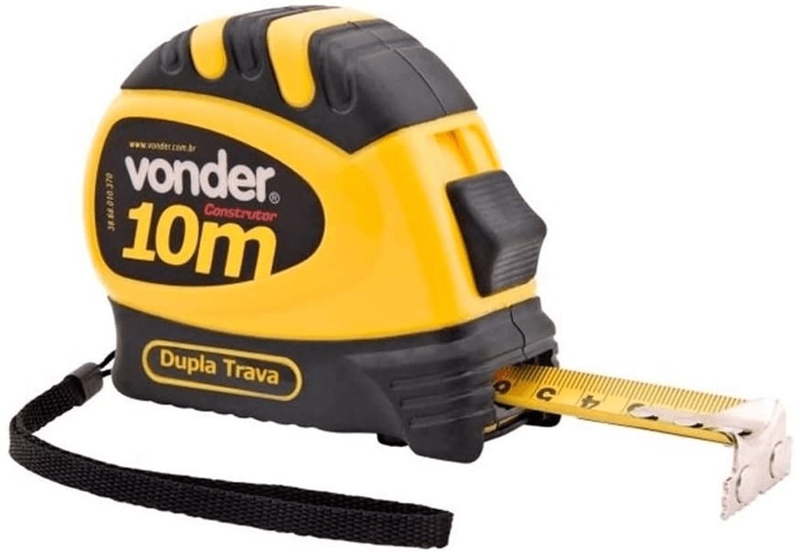 Trena De Aço 25mm x 10 Metros Dupla Trava Vonder