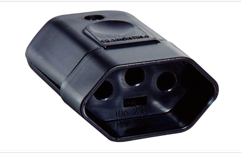 Plugue Femea 3p 10a Preto Tramontina