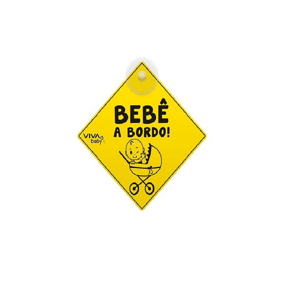 Placa de Sinalizaçao Bebê a Bordo