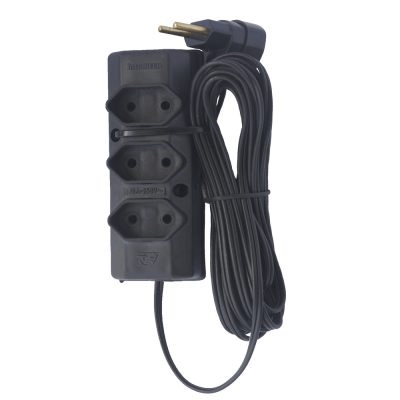 Extensao fut Trip 10a 2x0.75mm 3m pr int