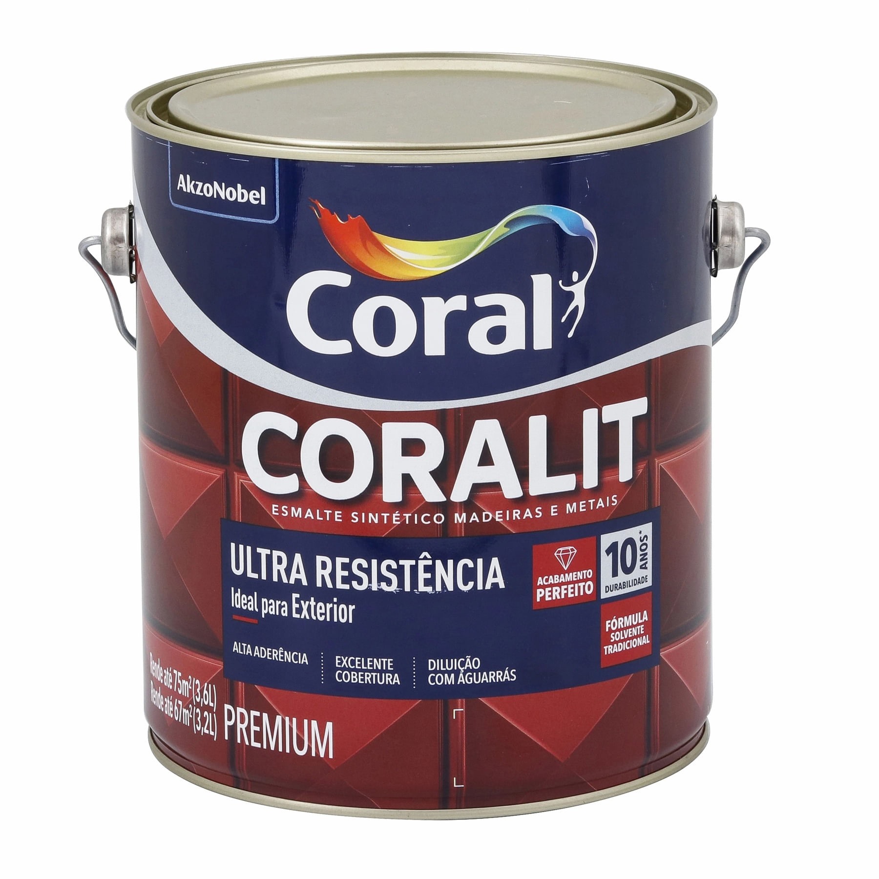 Esmalte Coralit ab Cinza med 3.6l Coral