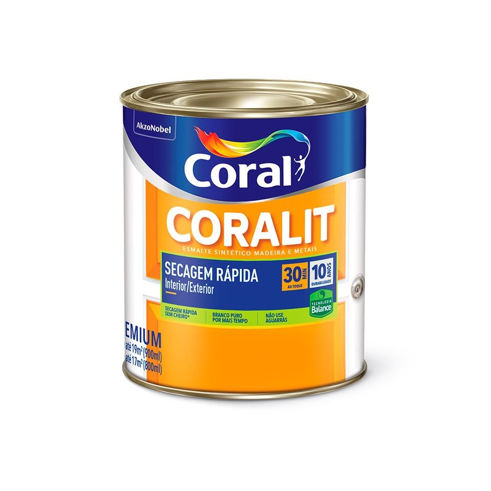 Esmalte Coralit ac Branco 0.9l Coral