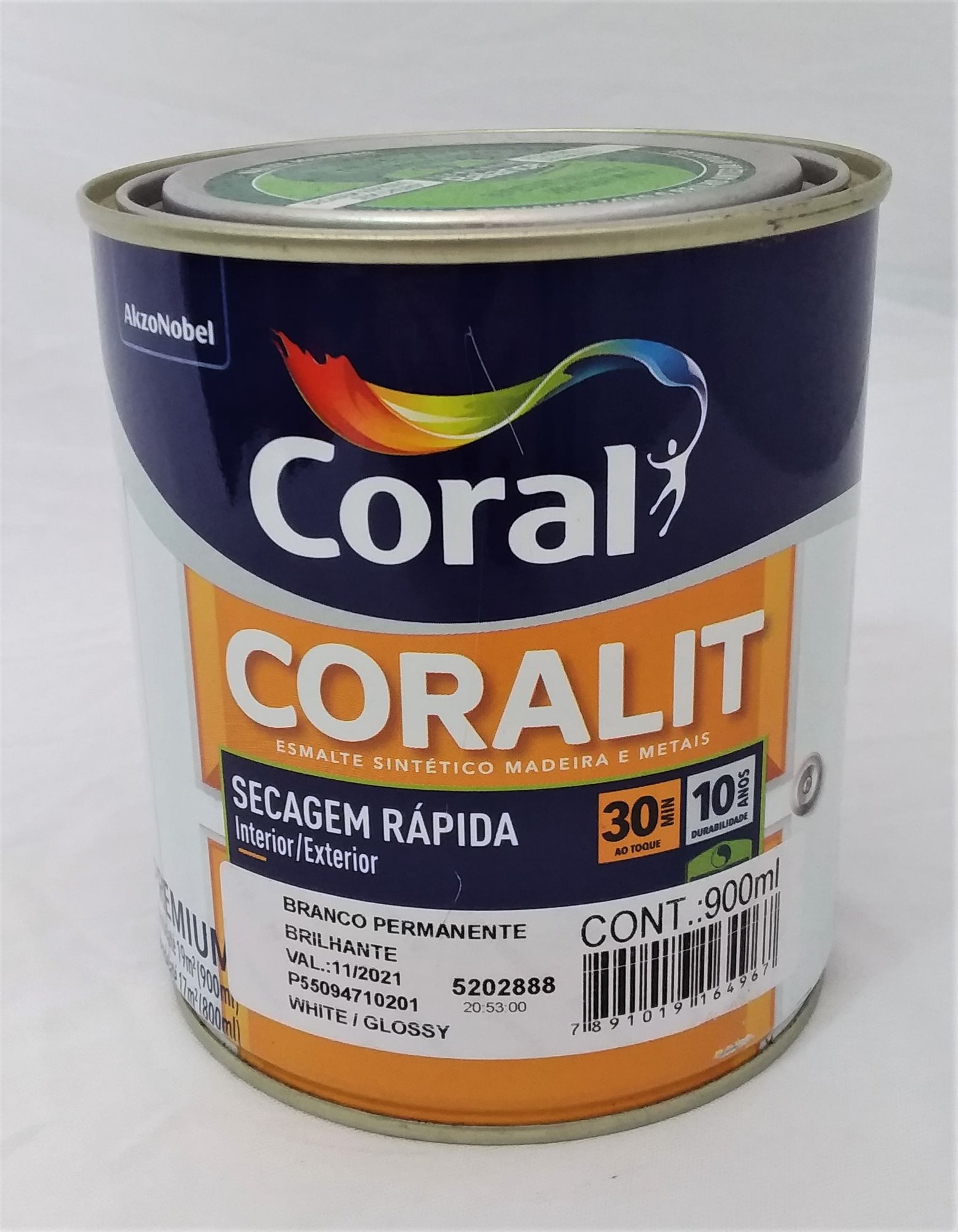 Esmalte Coralit Zero br Branco 0.9l