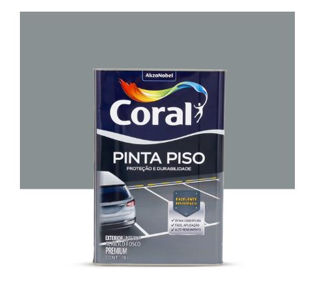 Tinta Pinta Piso Cinza Escuro 18 Litros - Coral