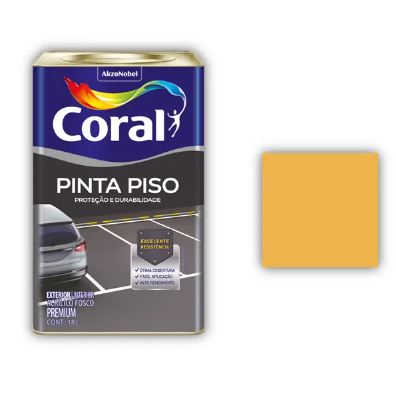 Tinta Pinta Piso Amarelo Demarcação 18 litros - Coral